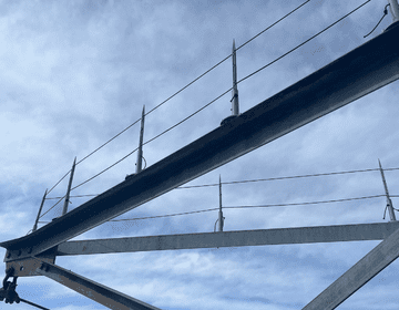 Birdzoff Tower Guard that protects railings and power poles